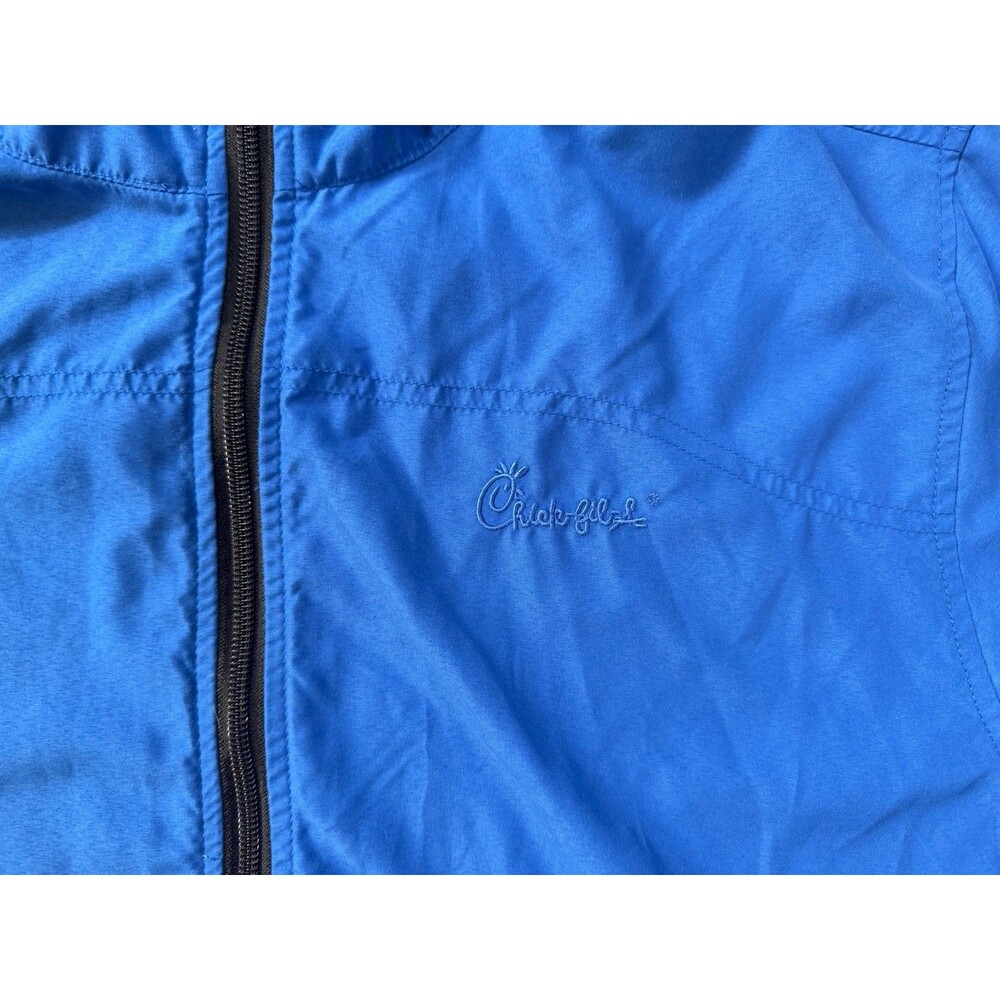 Chick-fil-a Uniform Hooded Full Zip Jacket Blue Medium - Picture 2 of 6
